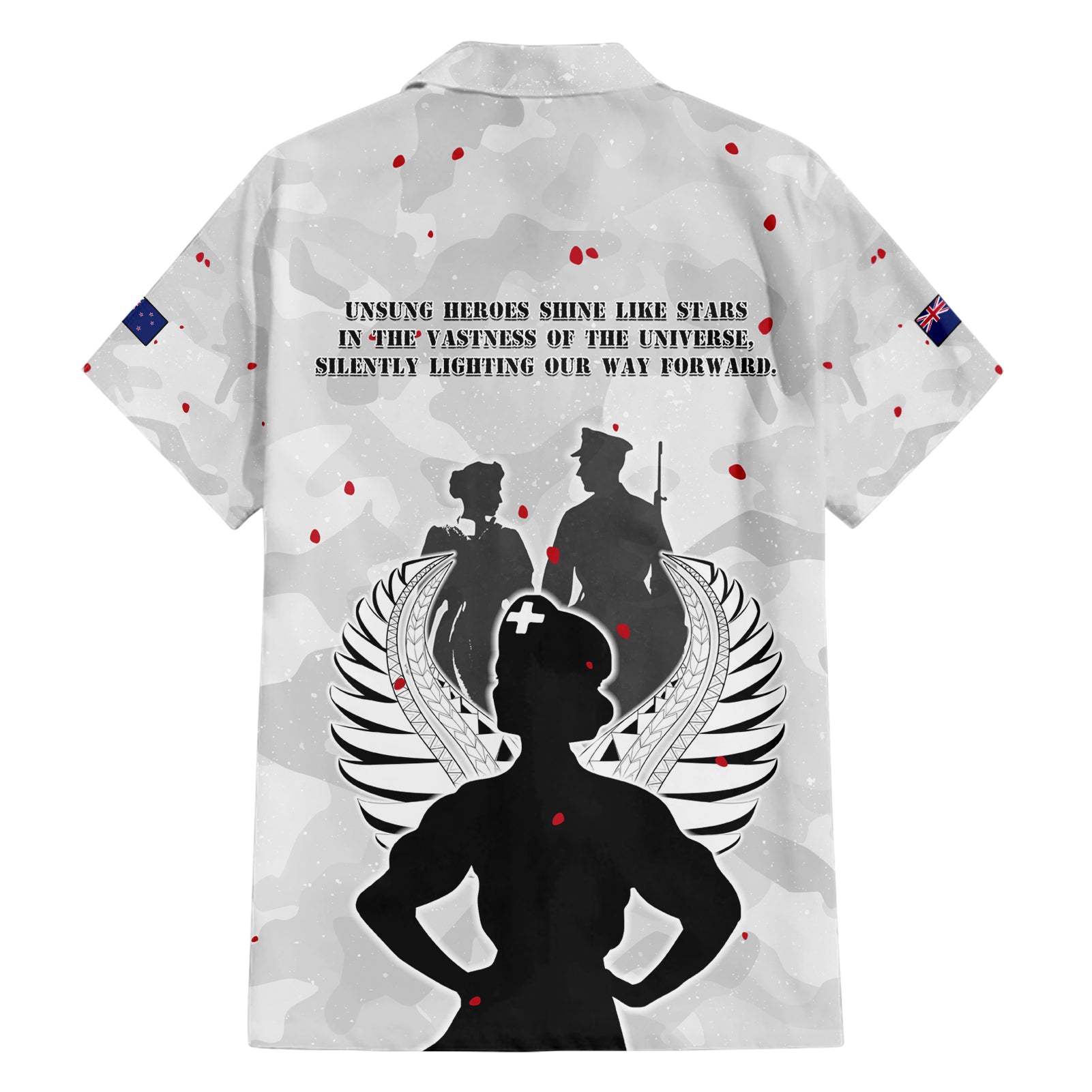 New Zealand ANZAC Day Hawaiian Shirt For The Nurse Lest We Forget