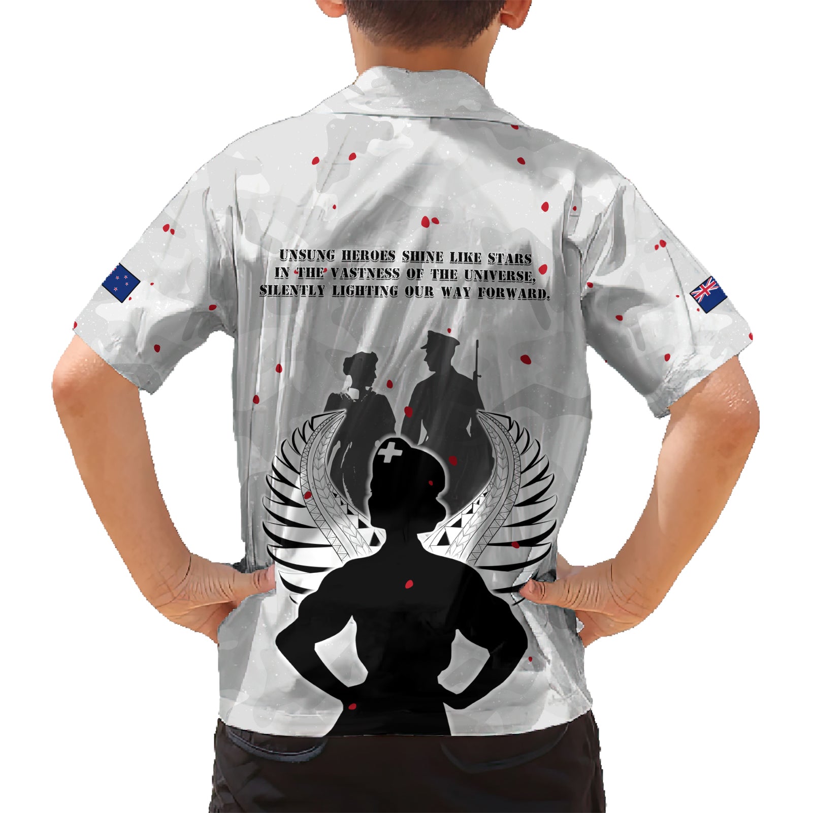 New Zealand ANZAC Day Hawaiian Shirt For The Nurse Lest We Forget