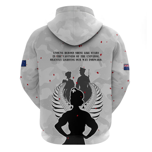 New Zealand ANZAC Day Hoodie For The Nurse Lest We Forget