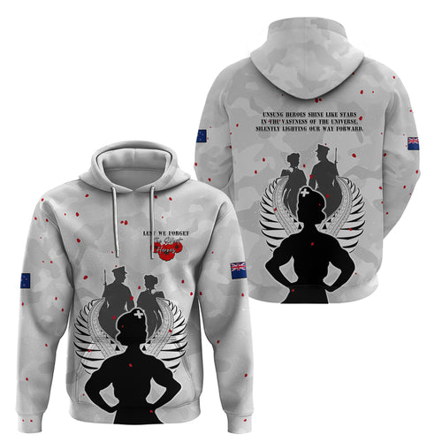 New Zealand ANZAC Day Hoodie For The Nurse Lest We Forget