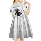 New Zealand ANZAC Day Kid Short Sleeve Dress For The Nurse Lest We Forget