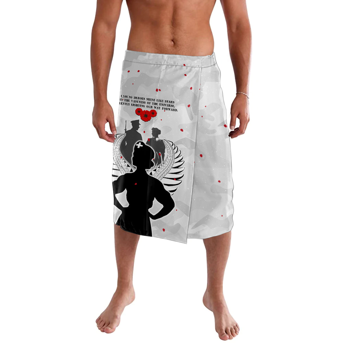 New Zealand ANZAC Day Lavalava For The Nurse Lest We Forget