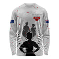 New Zealand ANZAC Day Long Sleeve Shirt For The Nurse Lest We Forget