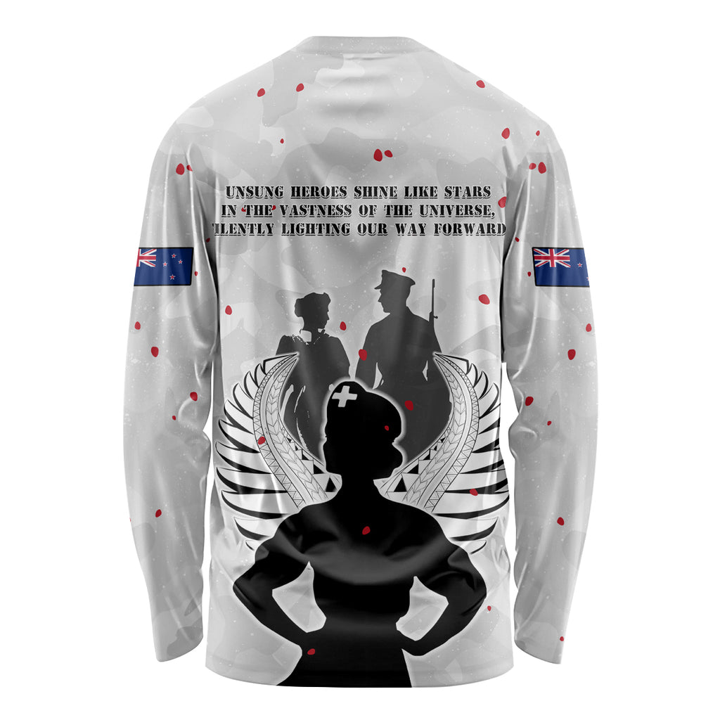 New Zealand ANZAC Day Long Sleeve Shirt For The Nurse Lest We Forget