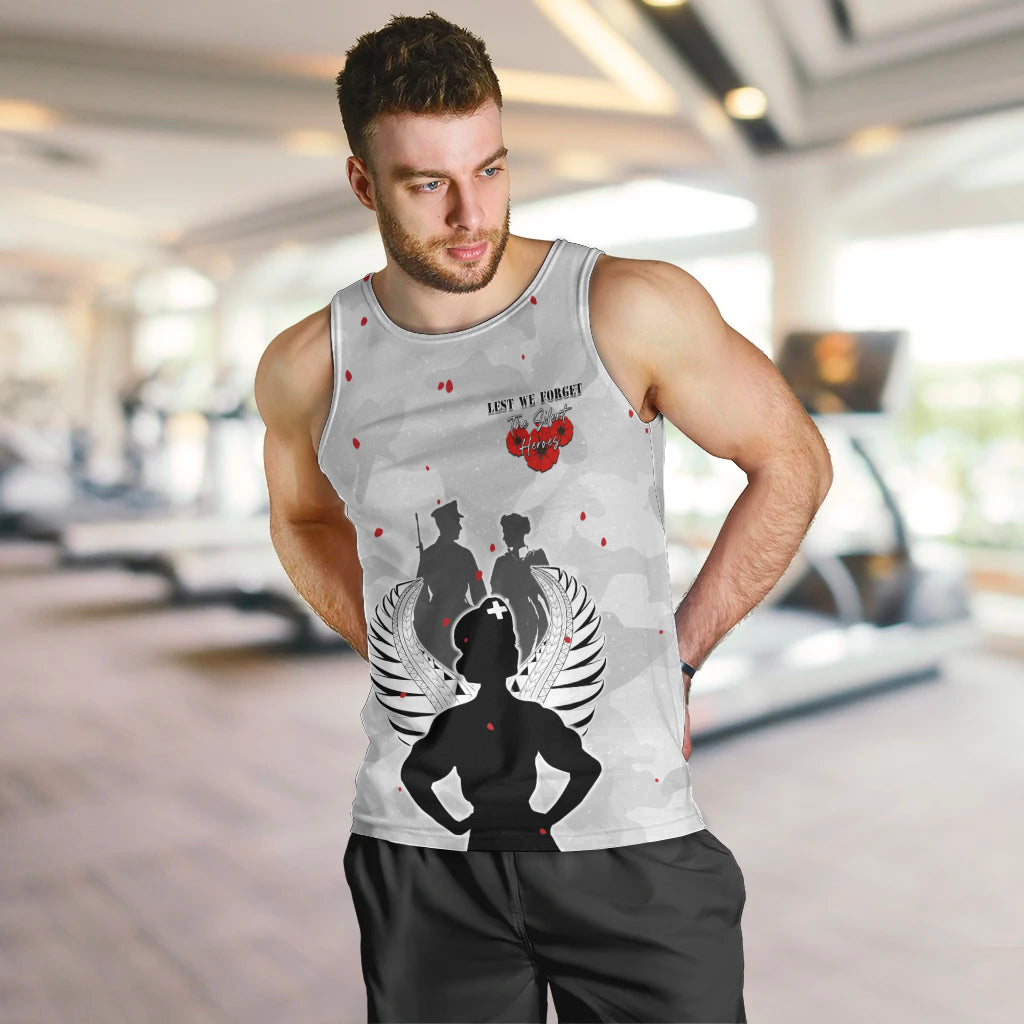 New Zealand ANZAC Day Men Tank Top For The Nurse Lest We Forget