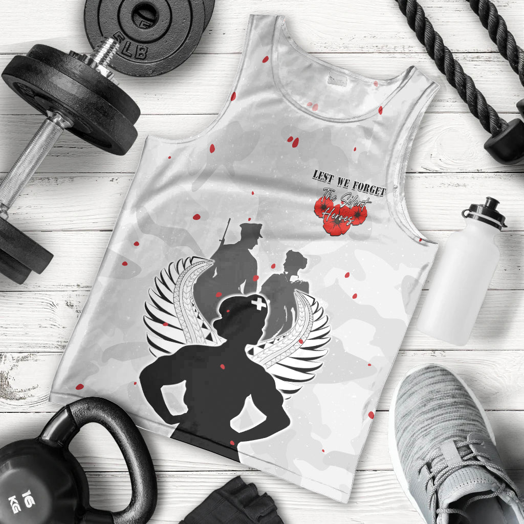 New Zealand ANZAC Day Men Tank Top For The Nurse Lest We Forget