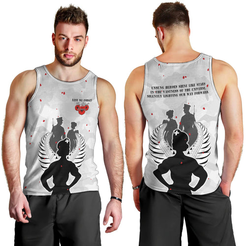 New Zealand ANZAC Day Men Tank Top For The Nurse Lest We Forget