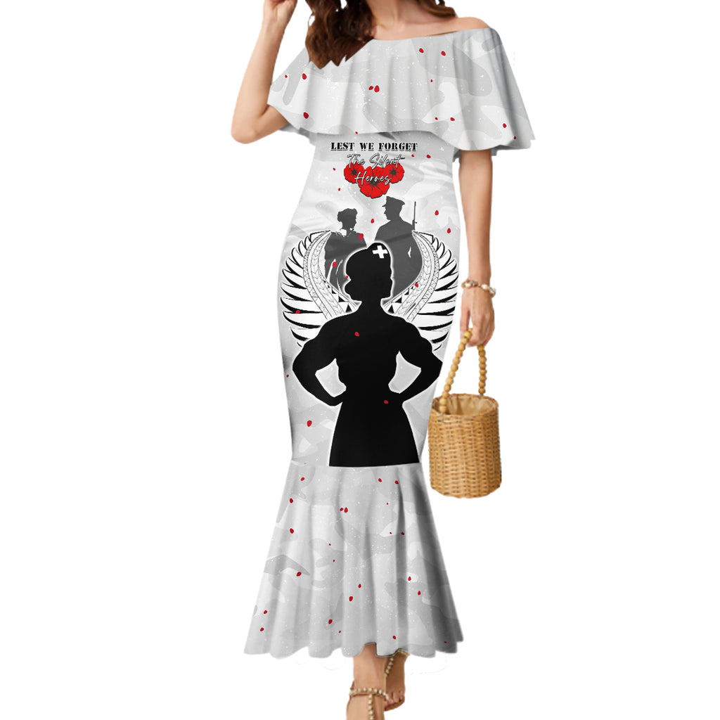 New Zealand ANZAC Day Mermaid Dress For The Nurse Lest We Forget