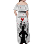 New Zealand ANZAC Day Off Shoulder Maxi Dress For The Nurse Lest We Forget