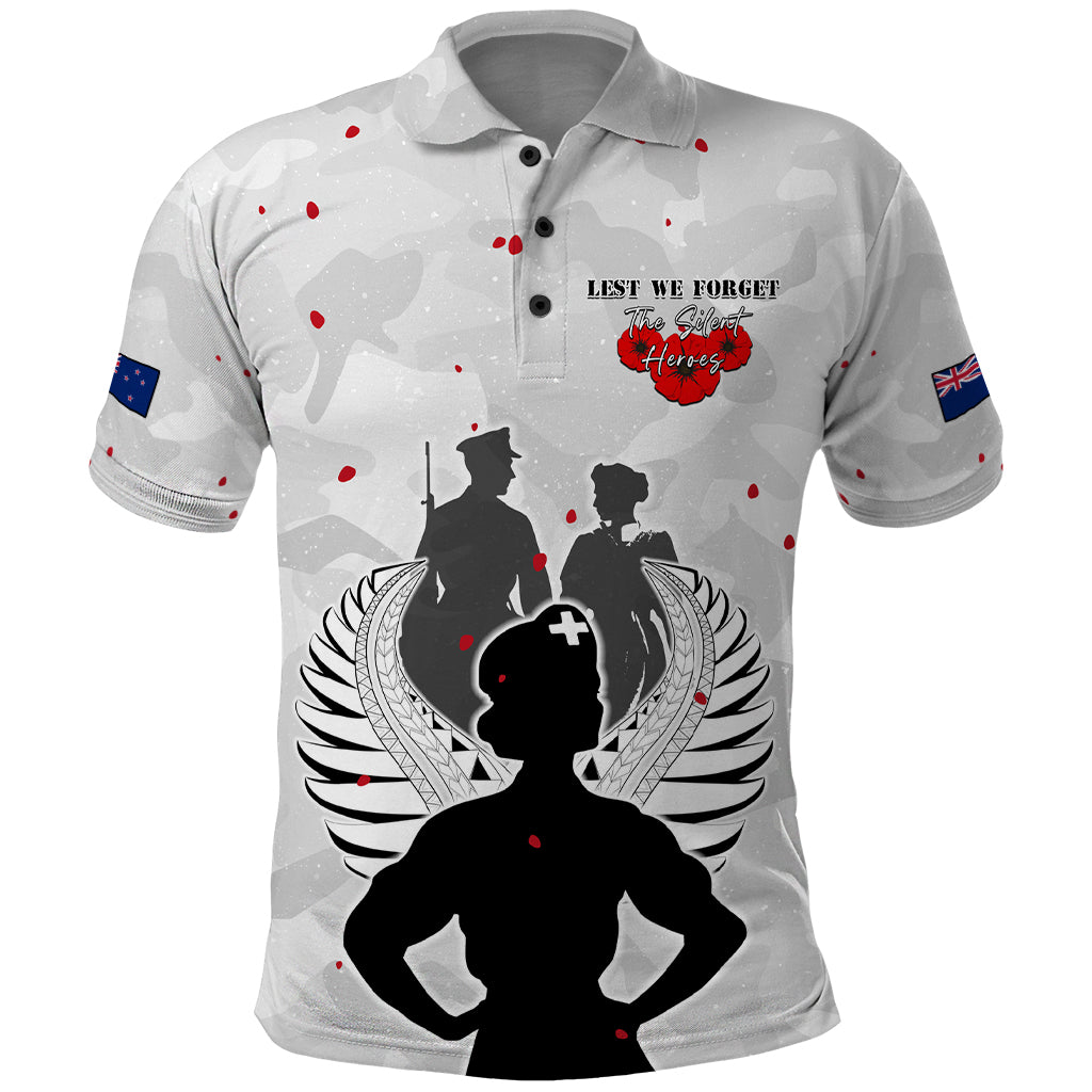 New Zealand ANZAC Day Polo Shirt For The Nurse Lest We Forget