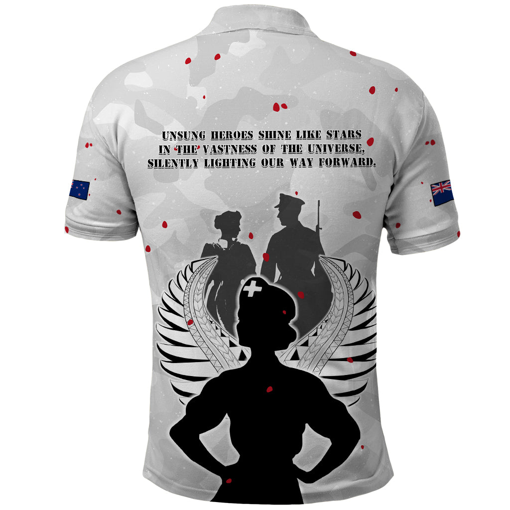 New Zealand ANZAC Day Polo Shirt For The Nurse Lest We Forget