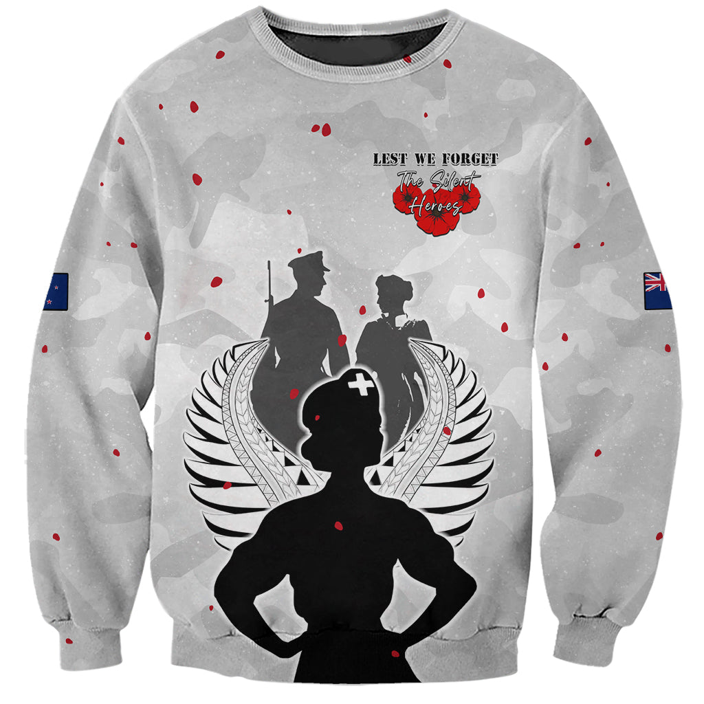 New Zealand ANZAC Day Sweatshirt For The Nurse Lest We Forget