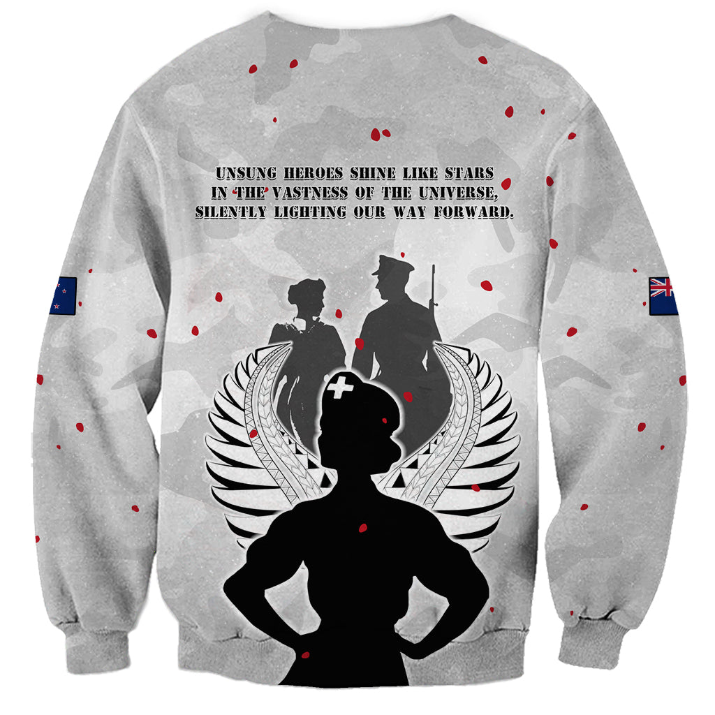 New Zealand ANZAC Day Sweatshirt For The Nurse Lest We Forget