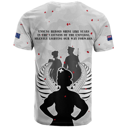 New Zealand ANZAC Day T Shirt For The Nurse Lest We Forget