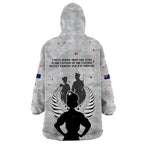 New Zealand ANZAC Day Wearable Blanket Hoodie For The Nurse Lest We Forget