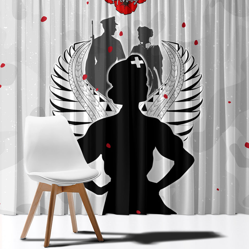 New Zealand ANZAC Day Window Curtain For The Nurse Lest We Forget