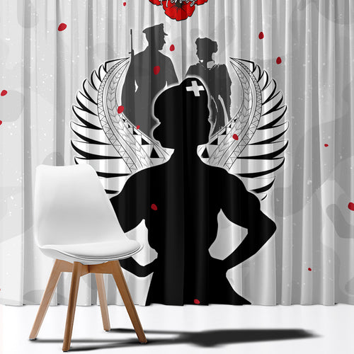 New Zealand ANZAC Day Window Curtain For The Nurse Lest We Forget
