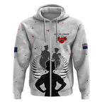 New Zealand ANZAC Day Zip Hoodie For The Nurse Lest We Forget