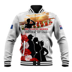 New Zealand ANZAC Day Baseball Jacket The Unsung Heroes Sisters of War