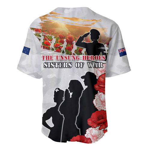 New Zealand ANZAC Day Baseball Jersey The Unsung Heroes Sisters of War