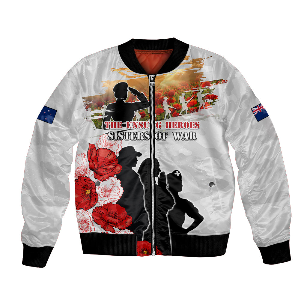 New Zealand ANZAC Day Bomber Jacket The Unsung Heroes Sisters of War
