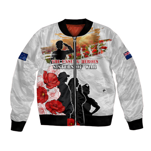 New Zealand ANZAC Day Bomber Jacket The Unsung Heroes Sisters of War