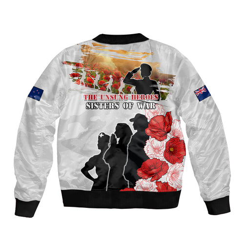 New Zealand ANZAC Day Bomber Jacket The Unsung Heroes Sisters of War