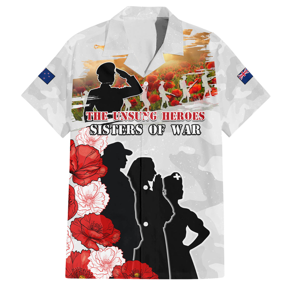 New Zealand ANZAC Day Hawaiian Shirt The Unsung Heroes Sisters of War