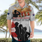 New Zealand ANZAC Day Hawaiian Shirt The Unsung Heroes Sisters of War