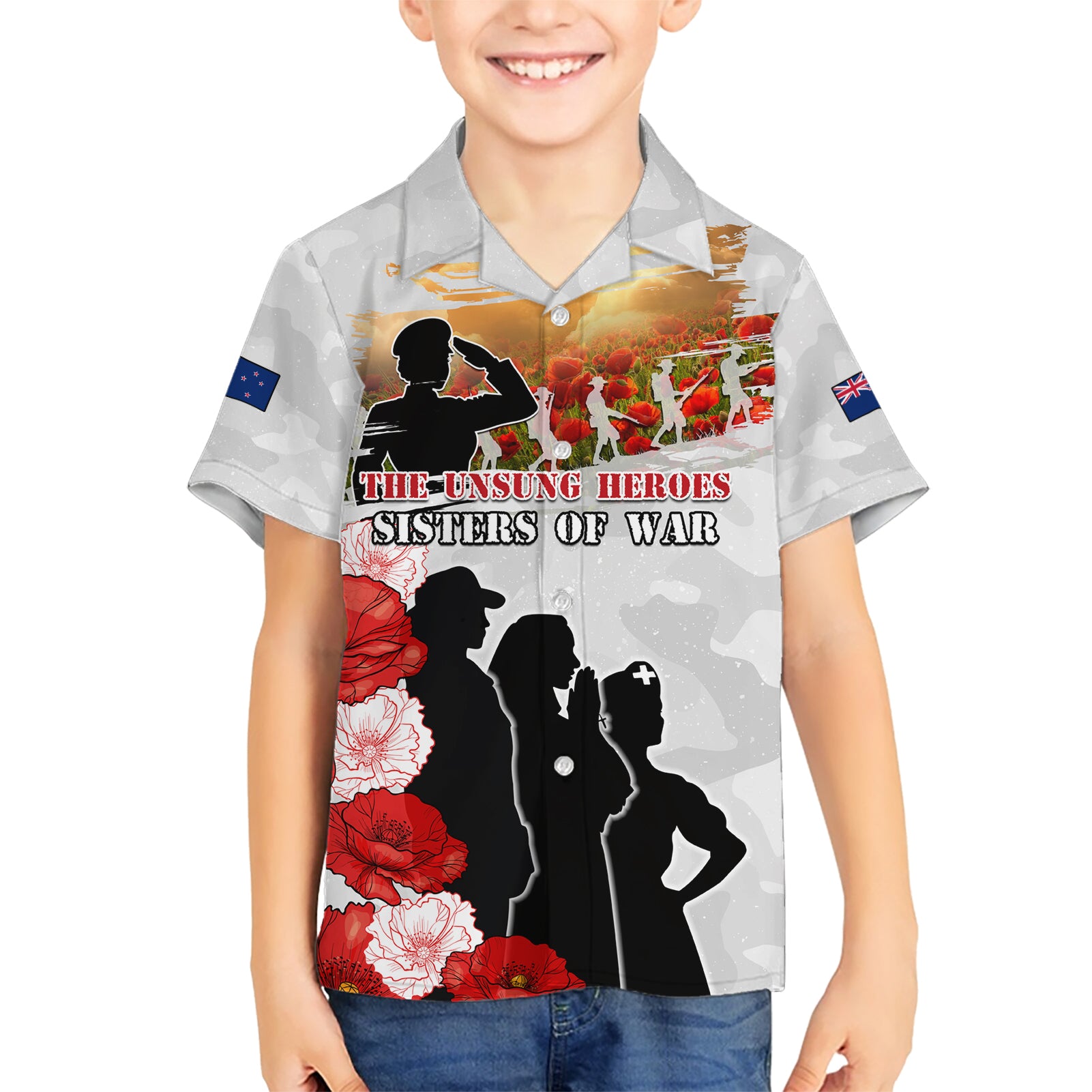 New Zealand ANZAC Day Hawaiian Shirt The Unsung Heroes Sisters of War