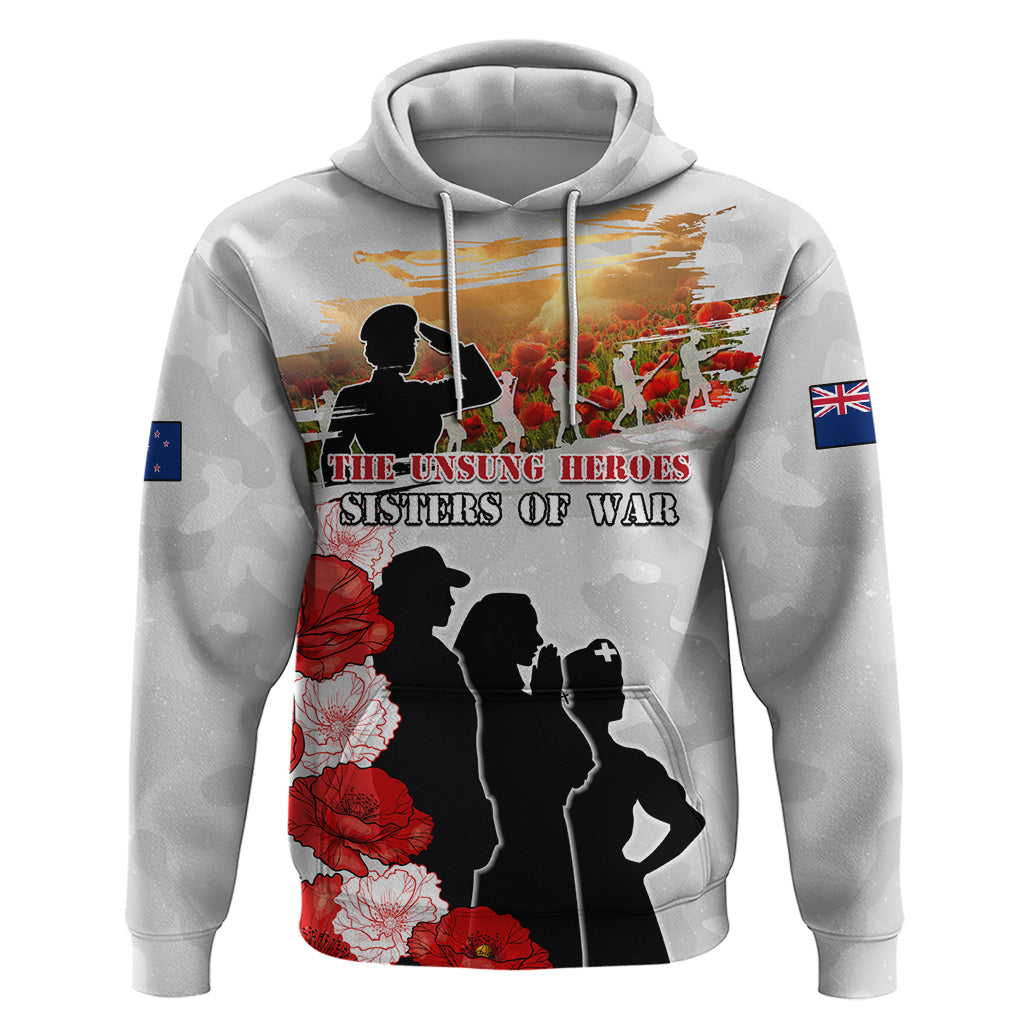New Zealand ANZAC Day Hoodie The Unsung Heroes Sisters of War