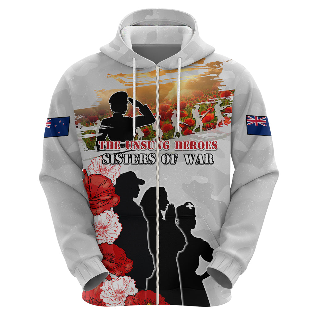 New Zealand ANZAC Day Hoodie The Unsung Heroes Sisters of War