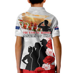 New Zealand ANZAC Day Kid Polo Shirt The Unsung Heroes Sisters of War