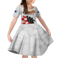 New Zealand ANZAC Day Kid Short Sleeve Dress The Unsung Heroes Sisters of War