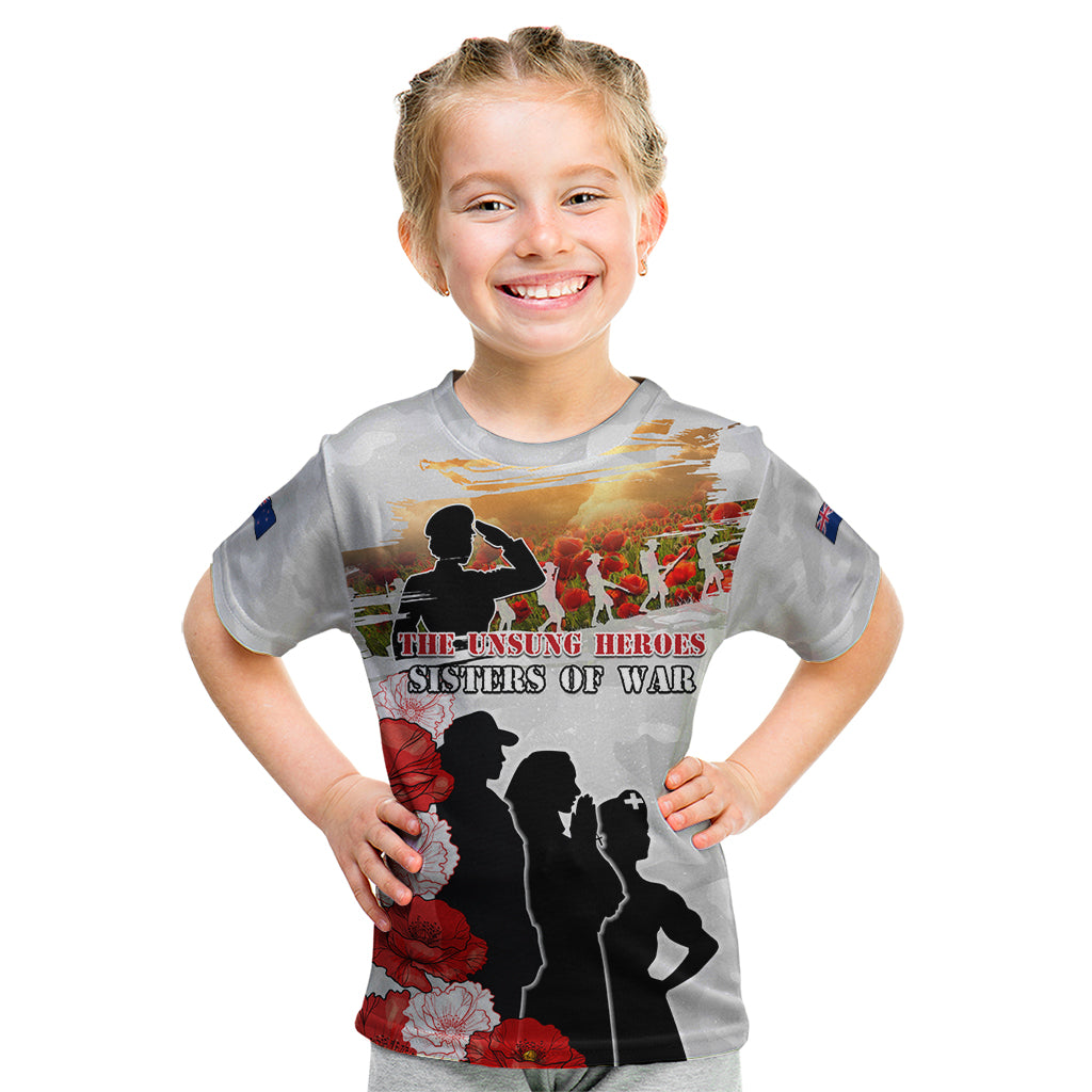 New Zealand ANZAC Day Kid T Shirt The Unsung Heroes Sisters of War