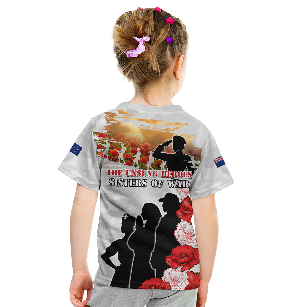 New Zealand ANZAC Day Kid T Shirt The Unsung Heroes Sisters of War