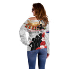 New Zealand ANZAC Day Off Shoulder Sweater The Unsung Heroes Sisters of War