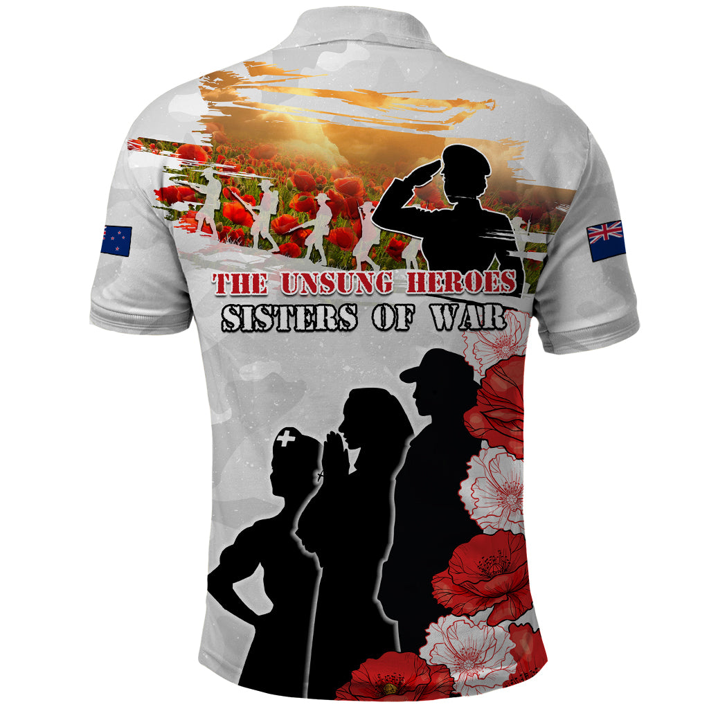 New Zealand ANZAC Day Polo Shirt The Unsung Heroes Sisters of War