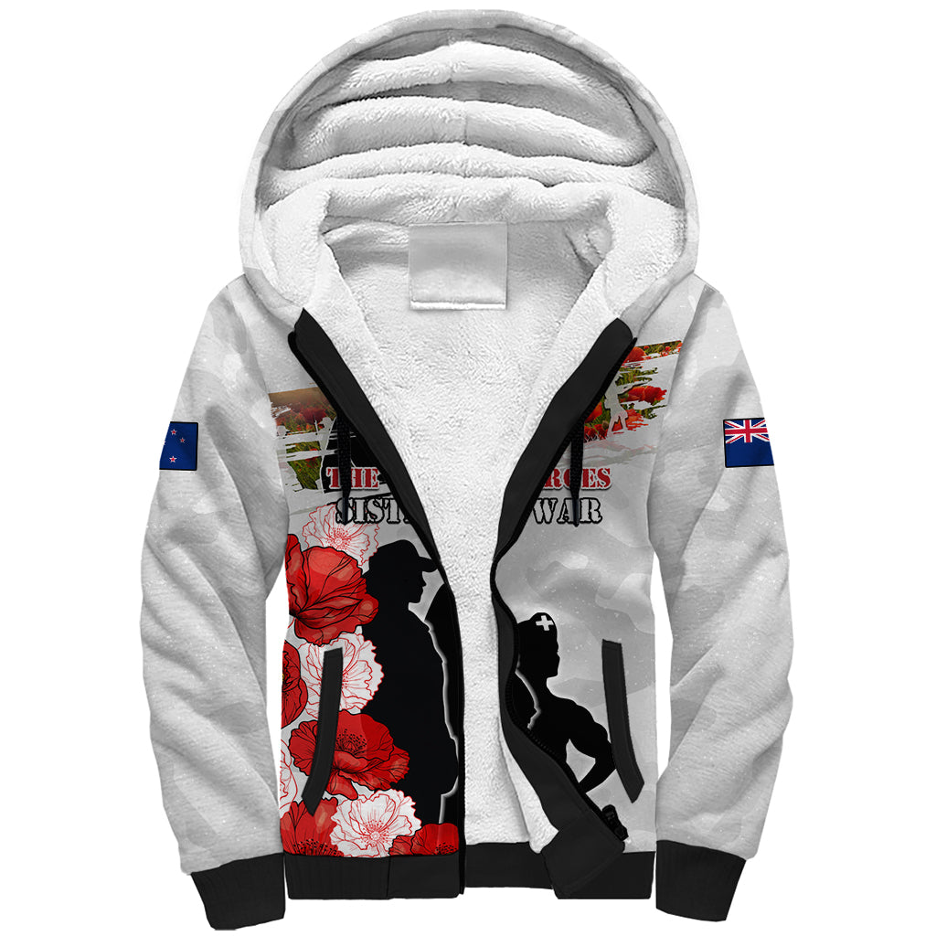 New Zealand ANZAC Day Sherpa Hoodie The Unsung Heroes Sisters of War