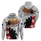 New Zealand ANZAC Day Zip Hoodie The Unsung Heroes Sisters of War