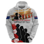 New Zealand ANZAC Day Zip Hoodie The Unsung Heroes Sisters of War