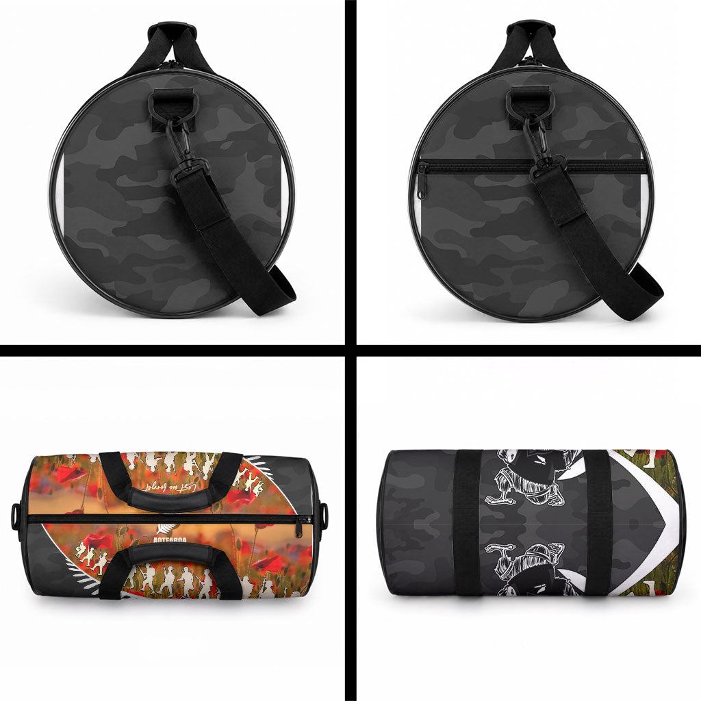 New Zealand ANZAC Rugby Duffle Bag Soldier Fern With Kiwi Bird
