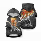 New Zealand ANZAC Rugby Pet Hoodie Soldier Fern With Kiwi Bird