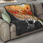 New Zealand ANZAC Rugby Quilt Soldier Fern With Kiwi Bird