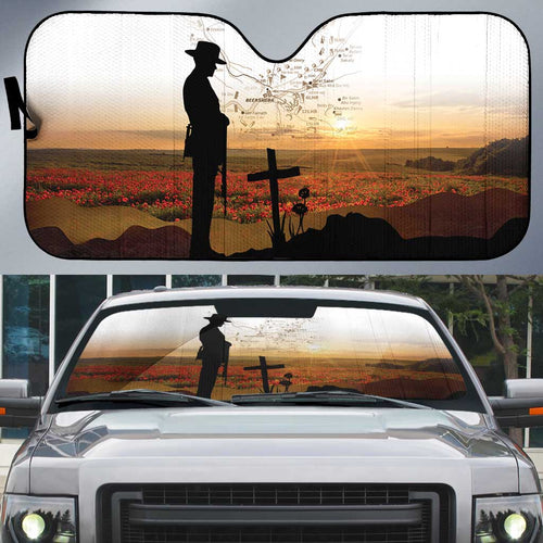 Australia And New Zealand ANZAC Day Auto Sun Shade Battle Of Beersheba
