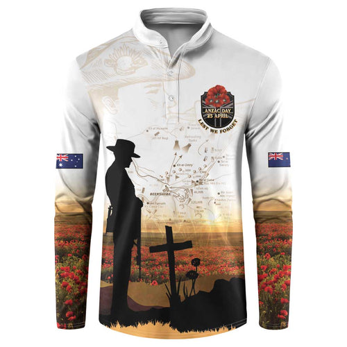 Australia And New Zealand ANZAC Day Button Sweatshirt Battle Of Beersheba