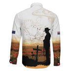 Australia And New Zealand ANZAC Day Family Matching Long Sleeve Bodycon Dress and Hawaiian Shirt Battle Of Beersheba
