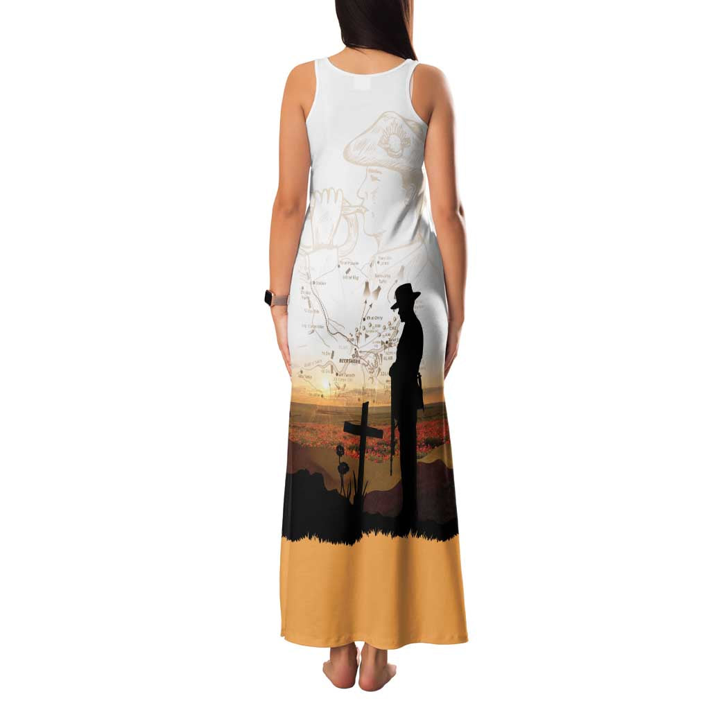 Australia And New Zealand ANZAC Day Family Matching Tank Maxi Dress and Hawaiian Shirt Battle Of Beersheba