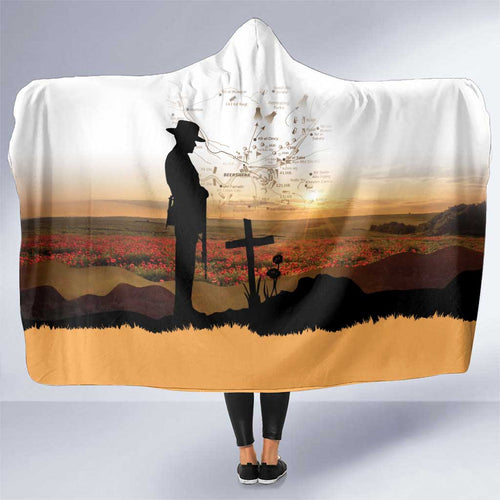 Australia And New Zealand ANZAC Day Hooded Blanket Battle Of Beersheba