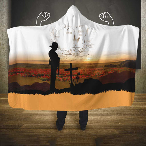 Australia And New Zealand ANZAC Day Hooded Blanket Battle Of Beersheba